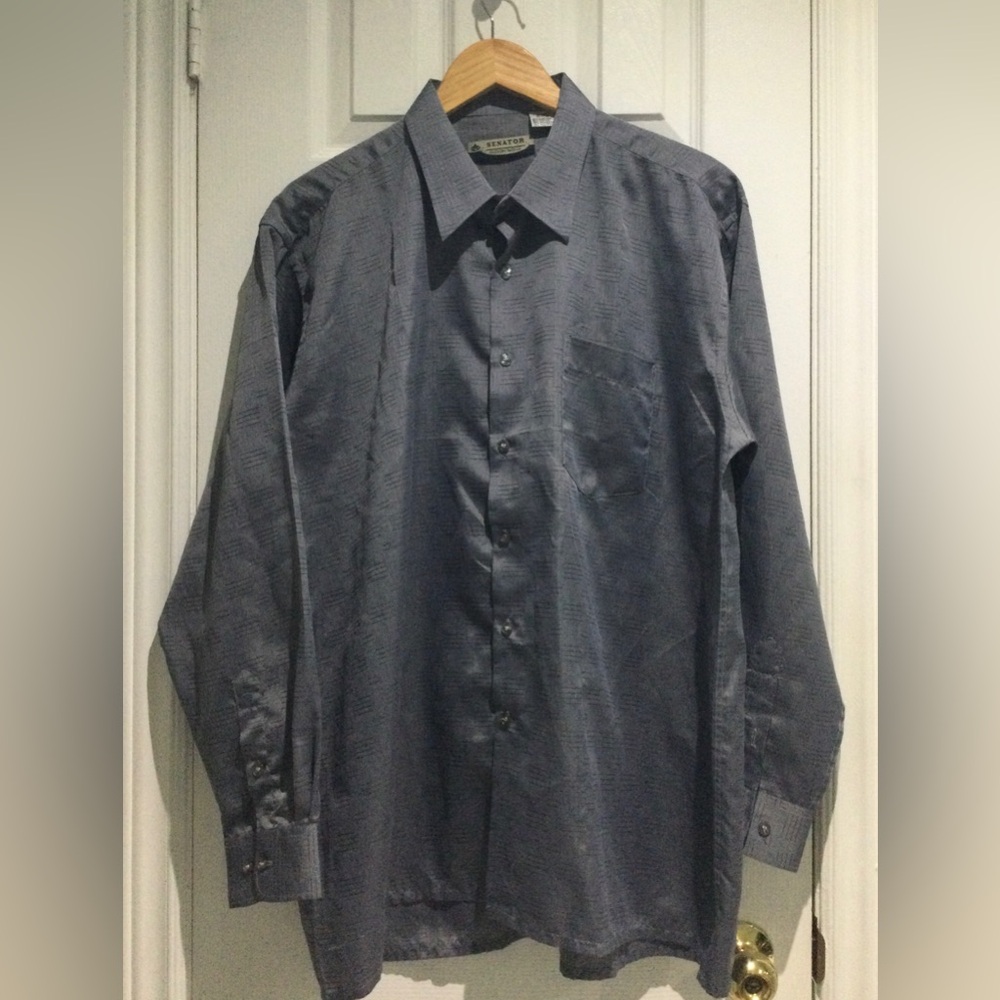 Senator Men’s Grey Dress Shirt